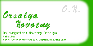 orsolya novotny business card